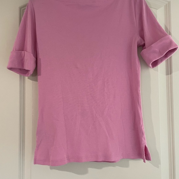 Ralph Lauren Boatneck Bubblegum Pink Short Sleeve Tee - Picture 2 of 5